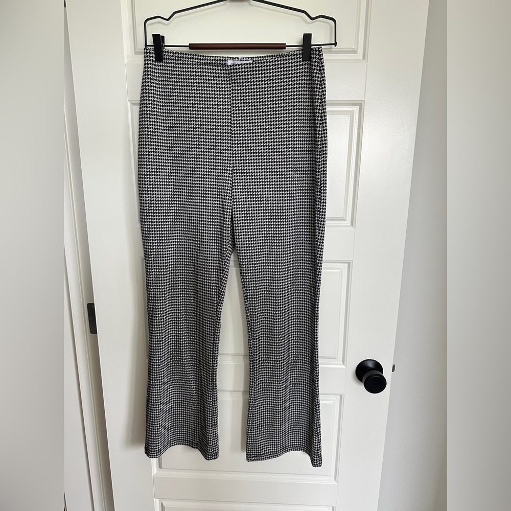 Black and White Houndstooth Women's Pants